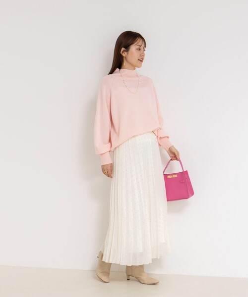 NOLLEY'S（ノーリーズ） スカート ウォッシャブルラメカットドビー