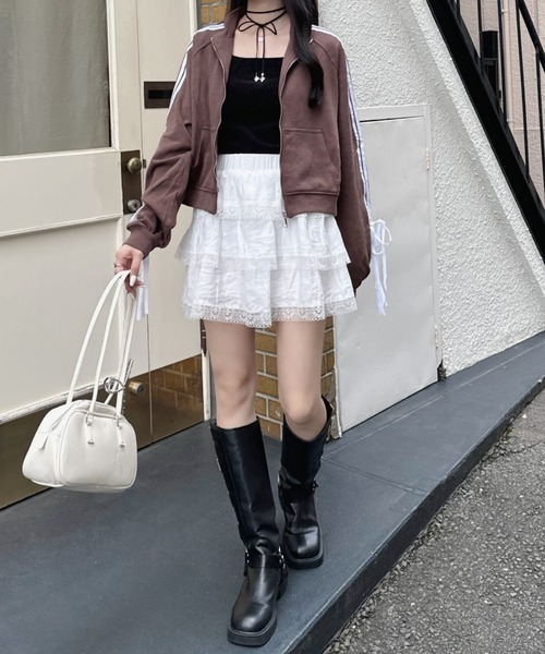 「nemne store」 ブルゾン フリー ブラック レディース_画像8