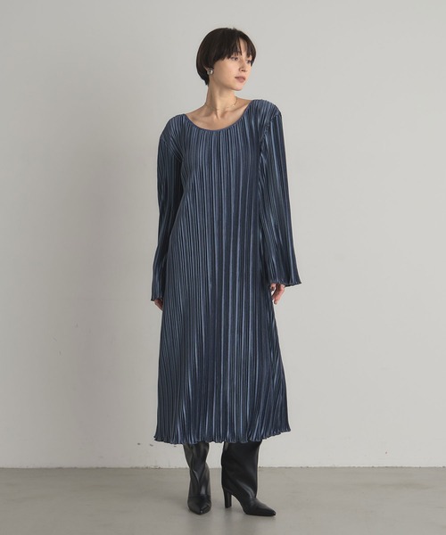 &. NOSTALGIA（ノスタルジア） ワンピース リブベロアワンピース