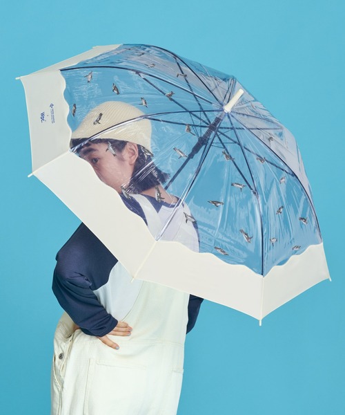 すみか出品 傘 母の日150円OFFCOUPON5/21迄)みすゞうた 長傘 「私と小鳥と鈴と／淡雪