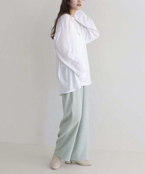 「fredy emue」 長袖カットソー 38 オフホワイト レディース_画像8