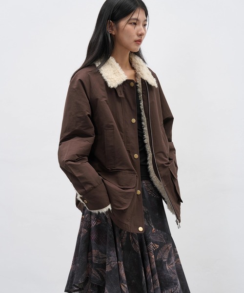 EIGHTHMONTH ブルゾン アウター ユーティリティボアジャケット