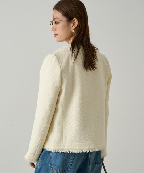 Loungedress（ラウンジドレス） ツイードジャケット FREE オフホワイト