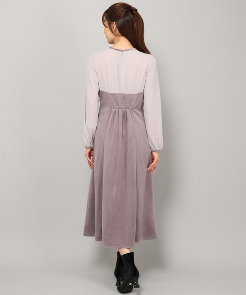 MISCH MASCH（ミッシュマッシュ） 7分袖ワンピース S ラベンダー