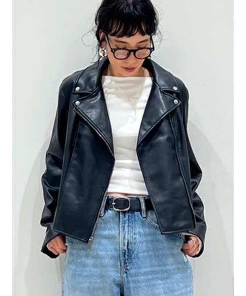 Gap ギャップ シングルライダースジャケット 羊革 サイズXS 160/80A Gap ギャップ シングルライダースジャケット 羊革 サイズXS 160/80A