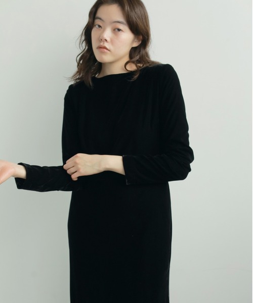 anuke（アンヌーク） ワンピース Velour Pencil Onepiece : ZOZOTOWN