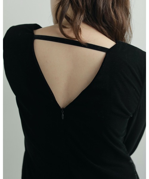 anuke（アンヌーク） ワンピース Velour Pencil Onepiece : ZOZOTOWN