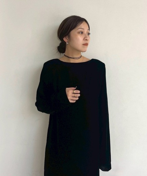anuke（アンヌーク） ワンピース Velour Pencil Onepiece : ZOZOTOWN
