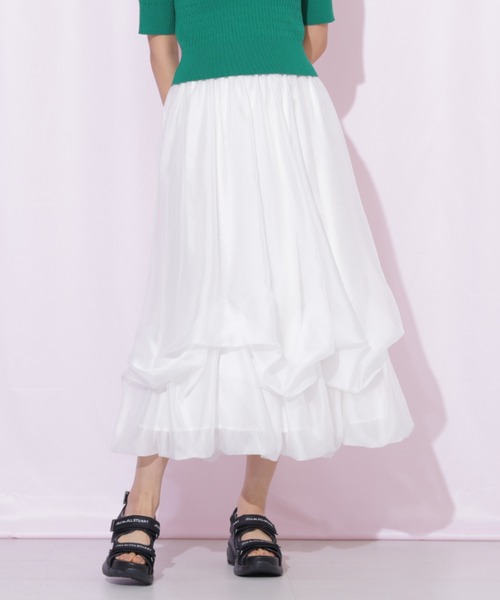 JILL by JILL STUART シアータックバルーンスカート ブルー JILL by JILL STUART｜シアータックバルーンスカート | Rakuten