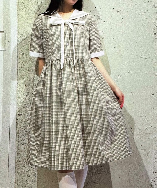 MILK ミルクSailor シャツ OP MILK（ミルク） シャツワンピース Sailor シャツ ワンピース