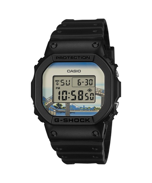G-SHOCK 腕時計 葛飾北斎「深川万年橋下」 / 5600シリーズ DW