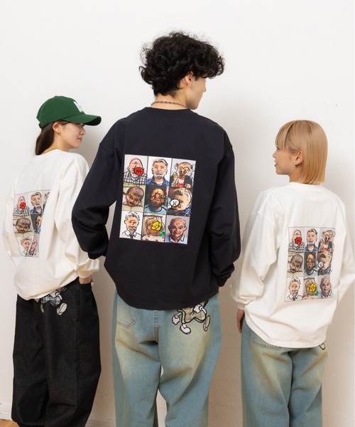 kaoyorinakami tシャツ 9face longsleevetee / ナインフェイスロング