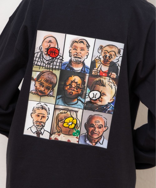 kaoyorinakami tシャツ 9face longsleevetee / ナインフェイスロング