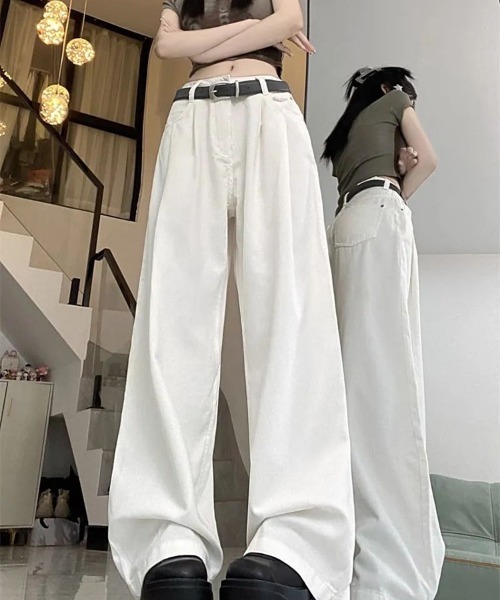 チノパン タック入りチノパンツ レディース : ZOZOTOWN Yahoo!店