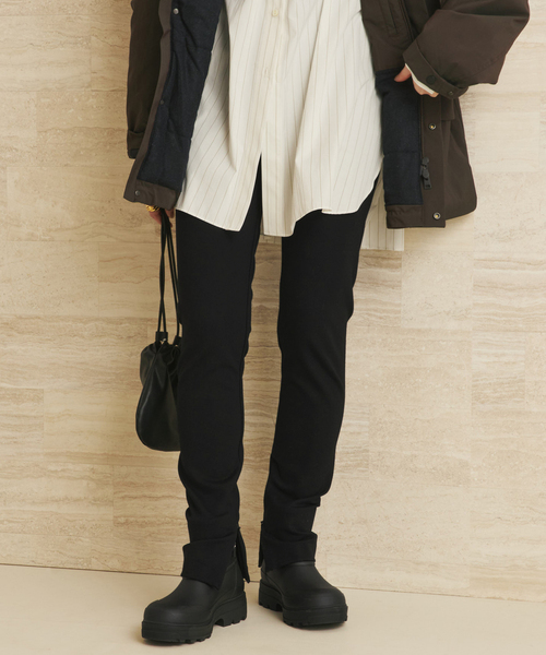 plage（プラージュ） パンツ 裏起毛Zip Skinny パンツ レディース