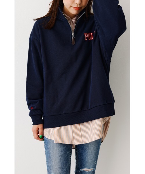 [RODEO CROWNS WIDE BOWL] [polo british country spirit] тренировочный cut and sewn MEDIUM. серый 