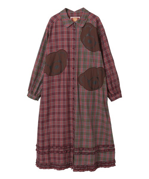 ひ*ん様 ピンクハウス♪30周年記念　ウール混タータンチェックコート シャギー起毛タータンチェック*〜 | ピンクハウス | 松坂屋名古屋店