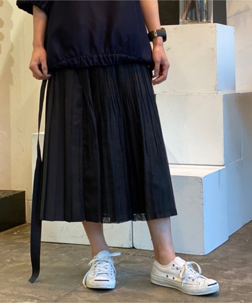 「AVIE」 プリーツスカート 38 ブルー系その他 レディース_画像6