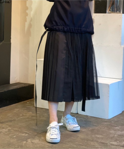 「AVIE」 プリーツスカート 38 ブルー系その他 レディース_画像7