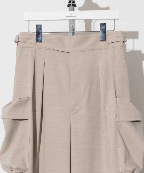 「MAISON SPECIAL」 カーゴパンツ 0 ブラック メンズ_画像2