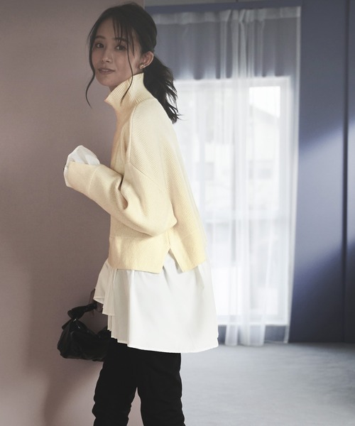 「RUIRUE BOUTIQUE」 長袖ニット M ブルー レディース_画像7