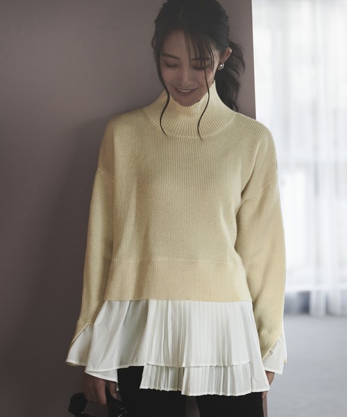 「RUIRUE BOUTIQUE」 長袖ニット M ブルー レディース_画像9