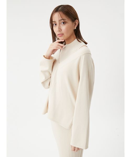 「Mila Owen」 長袖ニット 0 ブラック レディースの画像