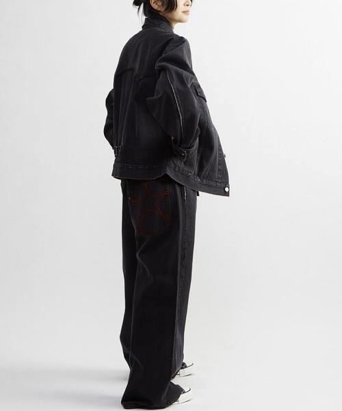 ジャングル デニムジャケット コンバース CONVERSE TOKYO デニムジャケット gジャン DENIM SWITCHING JACKET