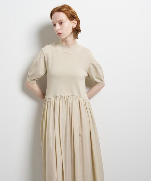 LANVIN en Bleu ワンピース ニットドッキングワンピース : ZOZOTOWN