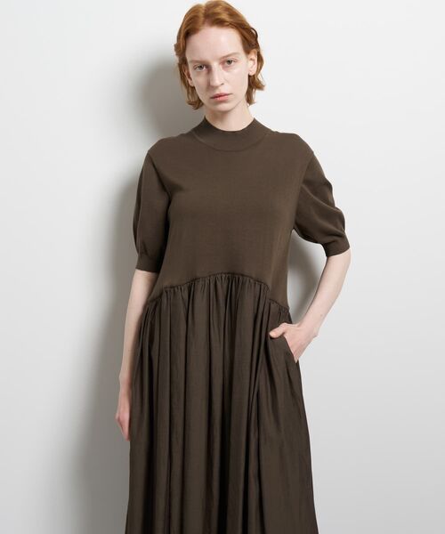 LANVIN en Bleu ワンピース ニットドッキングワンピース : ZOZOTOWN