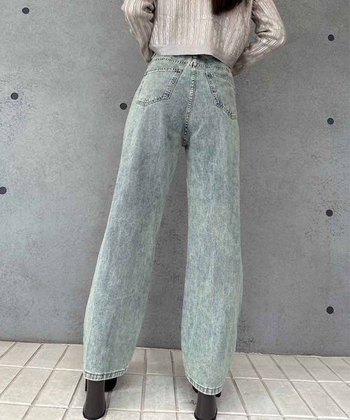 「ENVYM」 デニムパンツ MEDIUM ブルー レディース_画像9