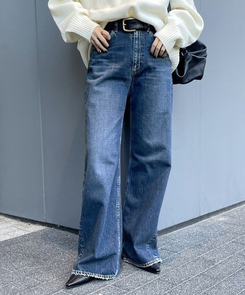 「Plage」 デニムパンツ 36 ブルー レディース_画像2