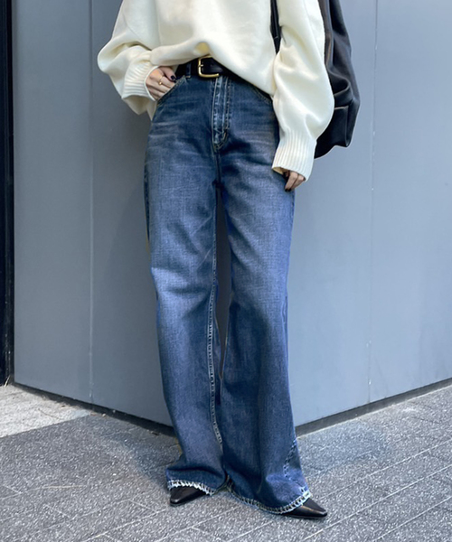 「Plage」 デニムパンツ 36 ブルー レディース_画像4