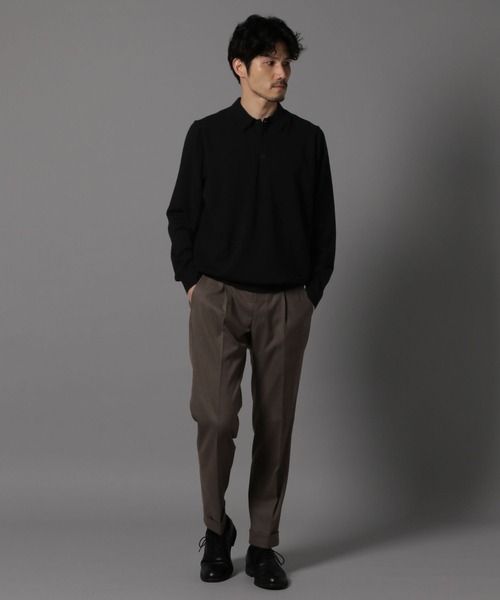 「GLOBAL WORK」 長袖ニット LARGE ライトベージュ メンズ_画像2