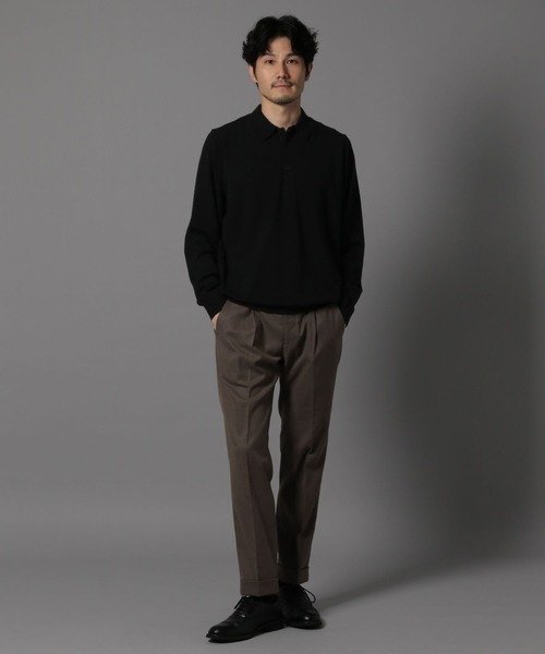 「GLOBAL WORK」 長袖ニット LARGE ライトベージュ メンズ_画像3