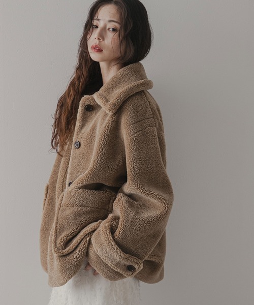 「rectangle」 ジャケット FREE モカ レディース_画像3