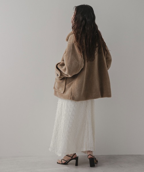 「rectangle」 ジャケット FREE モカ レディース_画像4