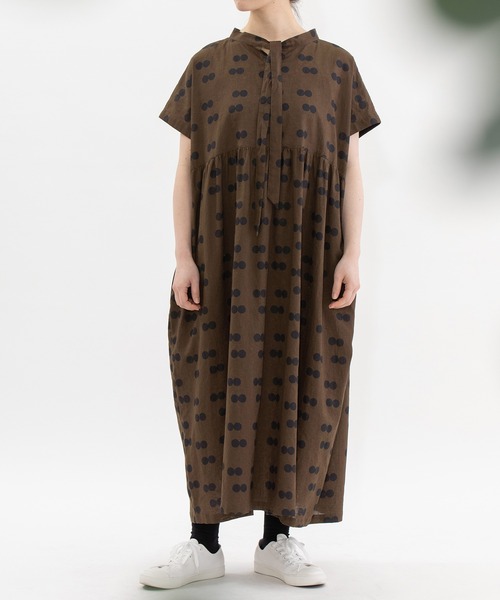 nop de nod（ノップドゥノッド） ジャンパースカート リネンコットン