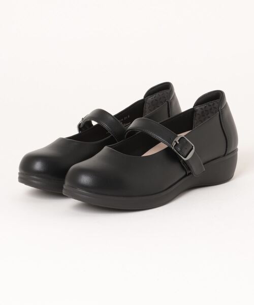 「fuwaraku」 フラットパンプス 23.0cm ブラック レディース_画像4