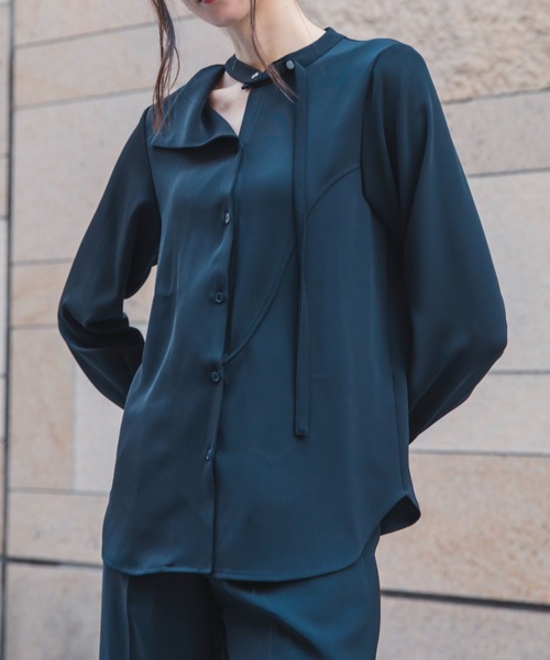 「LEANN MOMENT」 長袖シャツ フリー ホワイト レディース_画像2