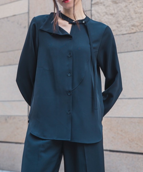 「LEANN MOMENT」 長袖シャツ フリー ホワイト レディース_画像3