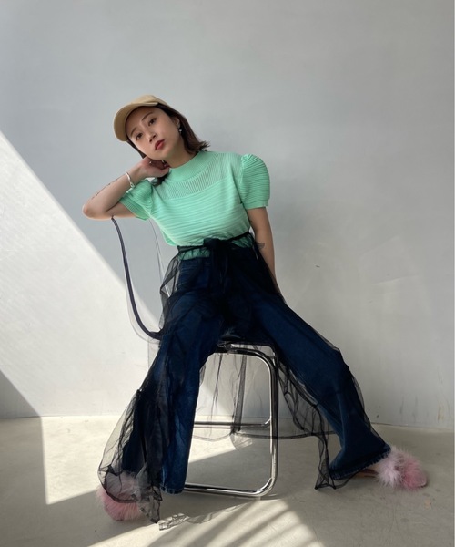 「SANSeLF」 スカート FREE ブラック レディース_画像5