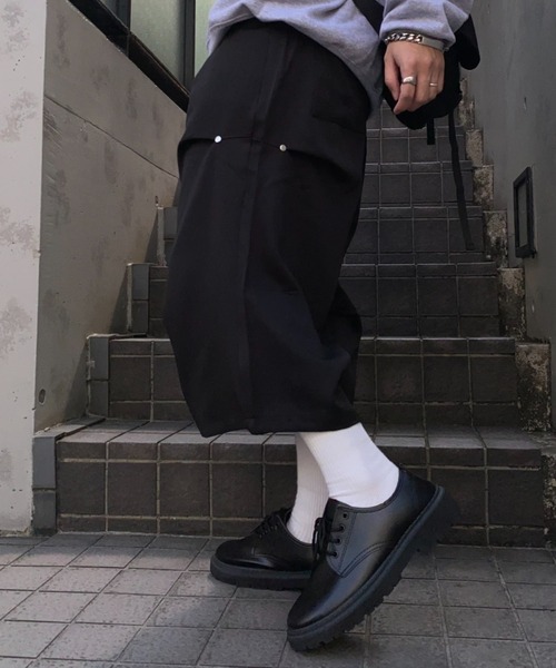 lilful ハーフパンツ スラックス 短パン 「26年春夏新作」タックワイド