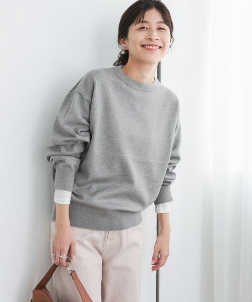 「URBAN RESEARCH DOORS」 長袖ニット MEDIUM ベージュ レディース_画像2