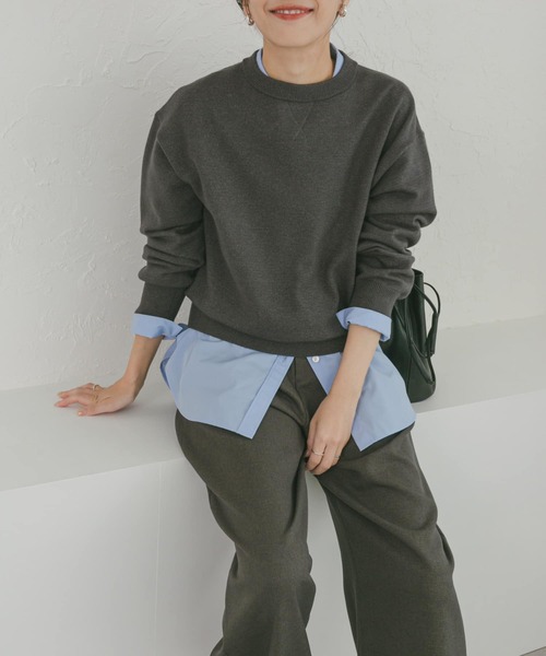 「URBAN RESEARCH DOORS」 長袖ニット MEDIUM ベージュ レディース_画像4