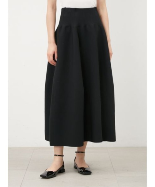 「Mila Owen」 ニットスカート 0 ブラック レディース_画像3