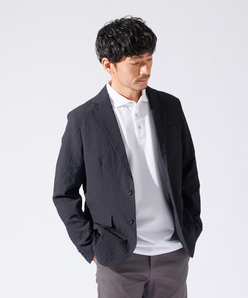 「ABAHOUSE GRAY」 セットアップ 44 ネイビー メンズの画像