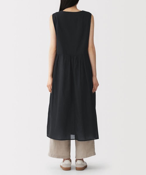 無印良品（MUJI） ワンピース 婦人 強撚 シアーカシュクールワンピース