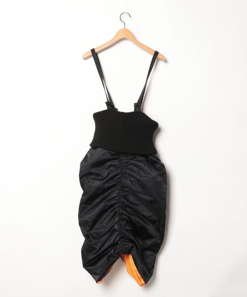 「ANREALAGE」 サロペットスカート ONE SIZE 黒いこと レディース