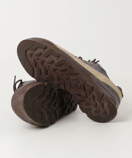 「SALOMON」 X-ALP SUEDE ローカットスニーカー 28cm パープル メンズの画像